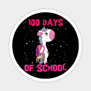 Happy Magical 100 Days Of School - Unicorn 100 Day Magnet